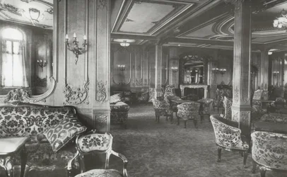 Salão de primeira classe, RMS Titanic, 04 de janeiro de 1912